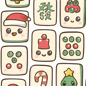 Artwork thumbnail, Christmas Mahjong Tile Pattern Design by Best Pattern⭐⭐⭐⭐⭐