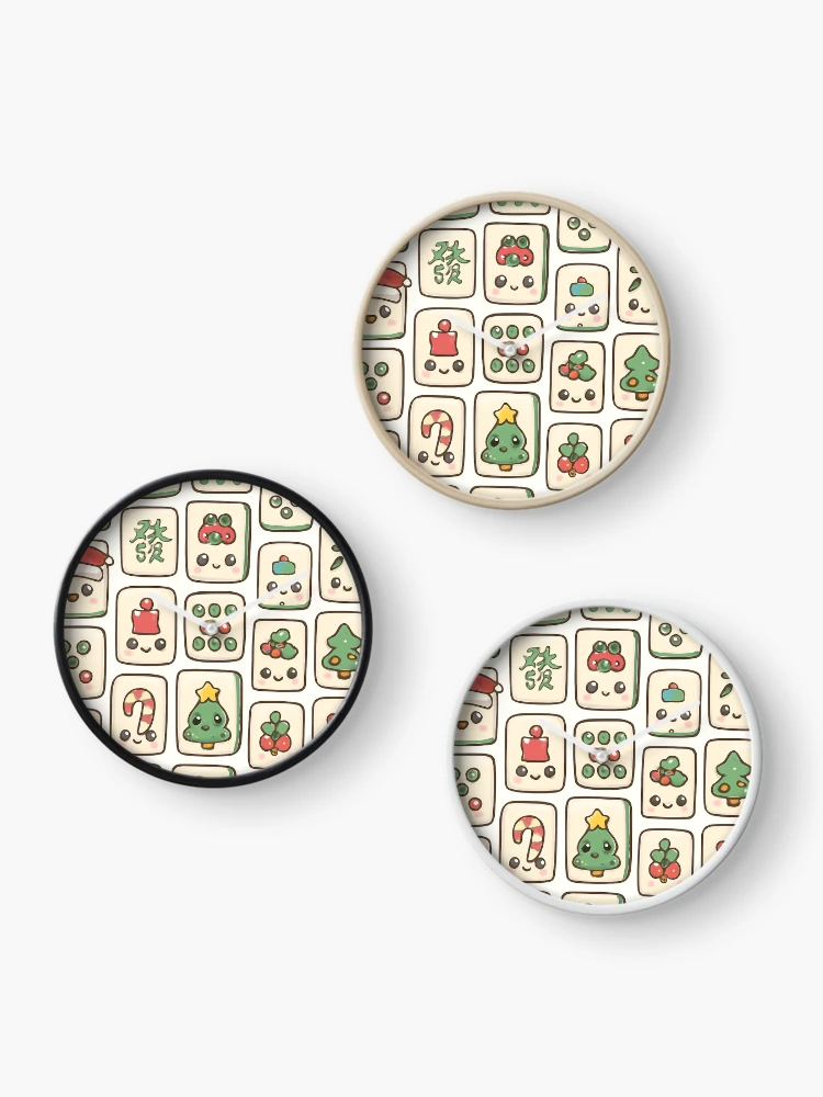 Thumbnail 3 of 4, Clock, Christmas Mahjong Tile Pattern Design designed and sold by Best Pattern⭐⭐⭐⭐⭐.