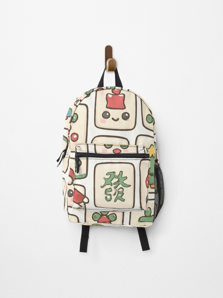 Thumbnail 1 of 3, Backpack, Christmas Mahjong Tile Pattern Design designed and sold by bestpattern614.