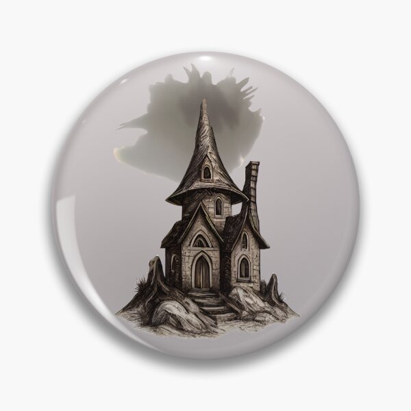 Item preview, Gothic Fantasy House Under Dark Cloud designed and sold by tinkeybabes.