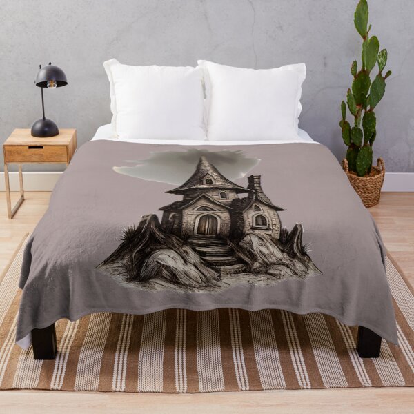 Item preview, Gothic Fantasy House Under Dark Cloud designed and sold by tinkeybabes.