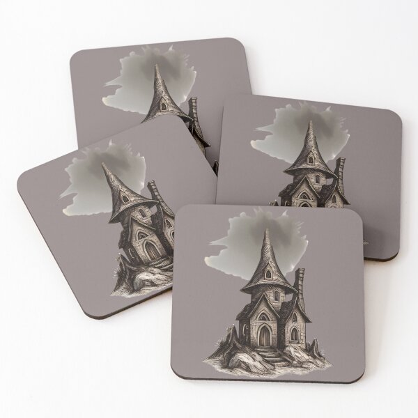 Item preview, Gothic Fantasy House Under Dark Cloud designed and sold by tinkeybabes.
