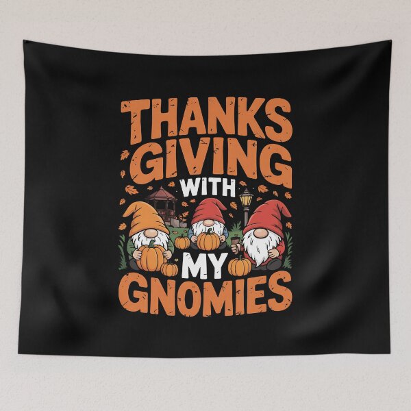 Item preview, Thanksgiving with My Gnomies Fall Autumn Gnome Family designed and sold by BakeryDozen.