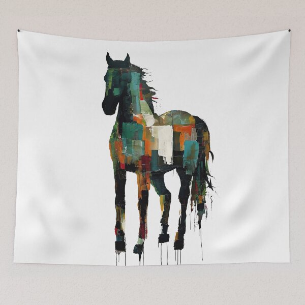Item preview, Abstract Colorful Horse designed and sold by caracatita75.