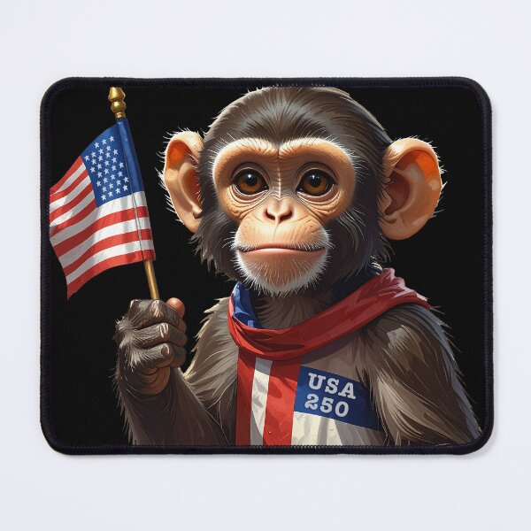 Item preview, Adorable Patriotic Monkey designed and sold by Skullet-Designs.