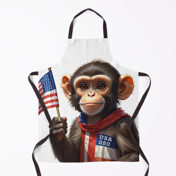 Item preview, Adorable Patriotic Monkey designed and sold by Skullet-Designs.