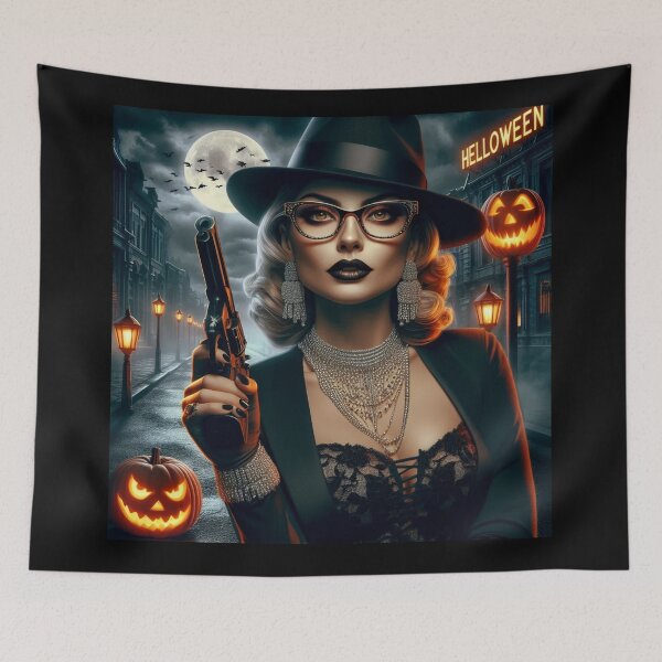 Item preview, Elegant Gangsteress Halloween City Night designed and sold by Voodoo Store Paranormal Collections.