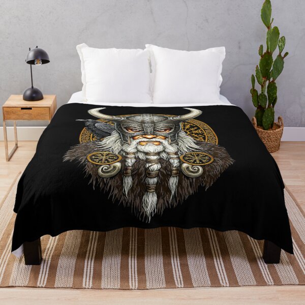 Item preview, Viking Warrior Scandinavian Norse Mythology Bearded Portrait designed and sold by TeeARTHY.