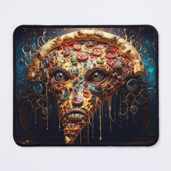 Item preview, Demonic Pizza Slice Portrait designed and sold by Skullet-Designs.