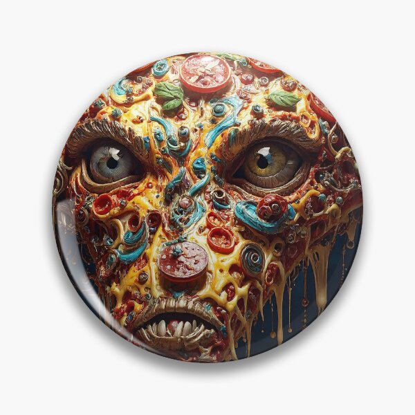 Item preview, Demonic Pizza Slice Portrait designed and sold by Skullet-Designs.