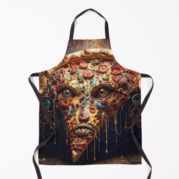 Item preview, Demonic Pizza Slice Portrait designed and sold by Skullet-Designs.