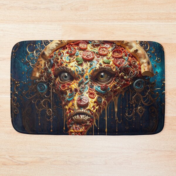 Item preview, Demonic Pizza Slice Portrait designed and sold by Skullet-Designs.