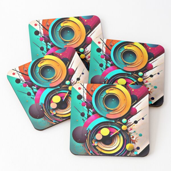 Item preview, Abstract Art Accessories - Explosion of Vibrant Colors - Unique and Modern Designs designed and sold by XNewStore.