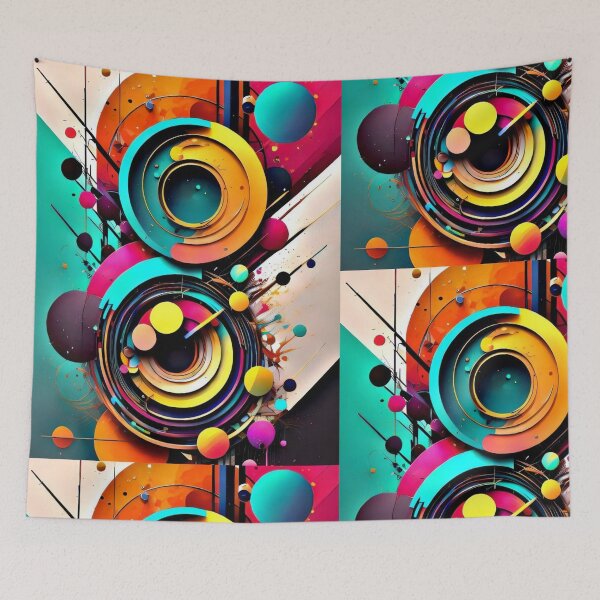 Item preview, Abstract Art Accessories - Explosion of Vibrant Colors - Unique and Modern Designs designed and sold by XNewStore.