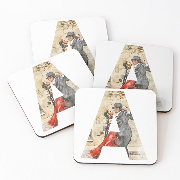 Item preview, Argentina Tango Art – Passionate Dance of Buenos Aires Letter A designed and sold by LOLENGLISH.