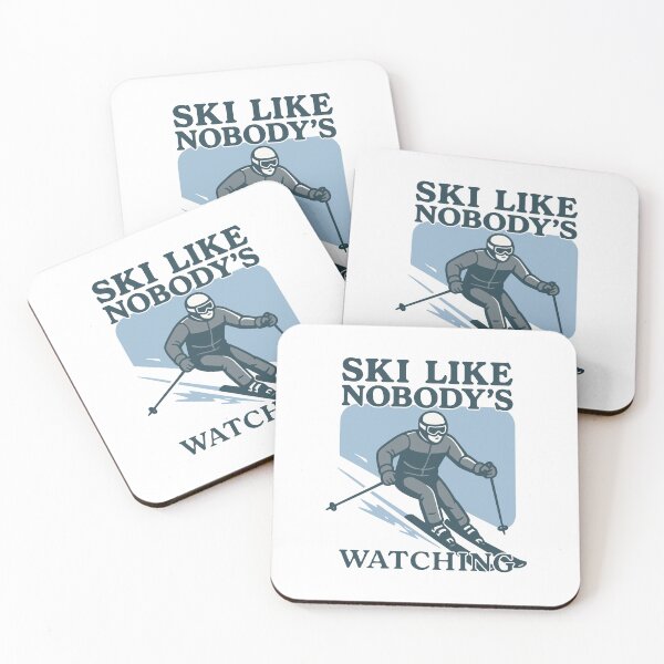 Item preview, Ski Like Nobody’s Watching – Fun Skiing Design for Winter designed and sold by SnappyPNG.