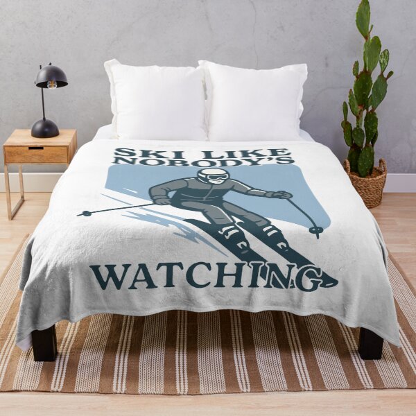 Item preview, Ski Like Nobody’s Watching – Fun Skiing Design for Winter designed and sold by SnappyPNG.