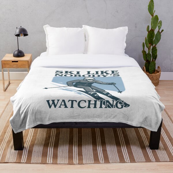 Item preview, Ski Like Nobody’s Watching – Fun Skiing Design for Winter designed and sold by SnappyPNG.