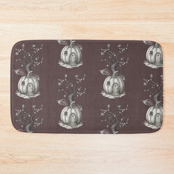 Item preview, Pumpkin House with Tree and Leaves designed and sold by tinkeybabes.