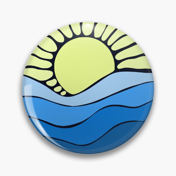 Artikelvorschau, Abstrakte Sonne und Meereswellen entworfen und verkauft von AmbientArtCo.