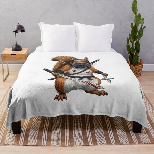 Item preview, Squirrel Ninja Warrior Katana Funny Animal designed and sold by TeeARTHY.