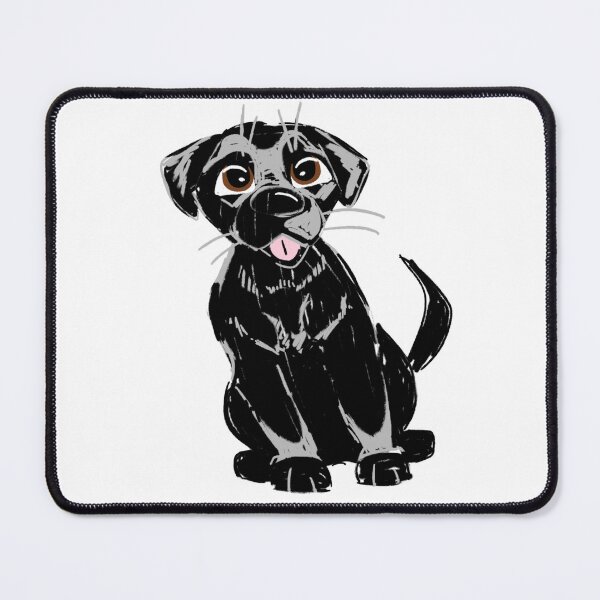 Item preview, Black Lab Labrador Retriever Cute Adorable Single Chesapeake Bay Retriever Dog Puppy Canine designed and sold by pinkpawsdraws.