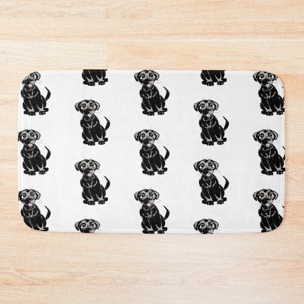 Item preview, Black Lab Labrador Retriever Cute Adorable Single Chesapeake Bay Retriever Dog Puppy Canine designed and sold by pinkpawsdraws.