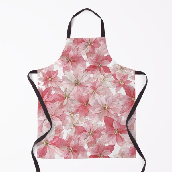 Item preview, Red White Poinsettia Flowers Watercolor All Over designed and sold by Feeling Artsy.