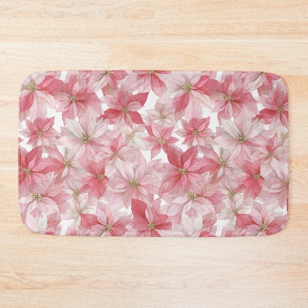 Item preview, Red White Poinsettia Flowers Watercolor All Over designed and sold by Feeling Artsy.
