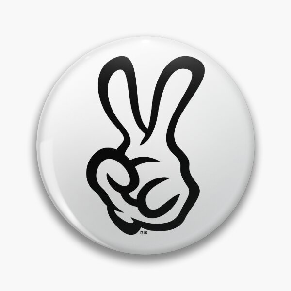 Item preview, V Sign / Victory Sign (Left Hand / Hand Sign / 1C) designed and sold by MrFaulbaum.