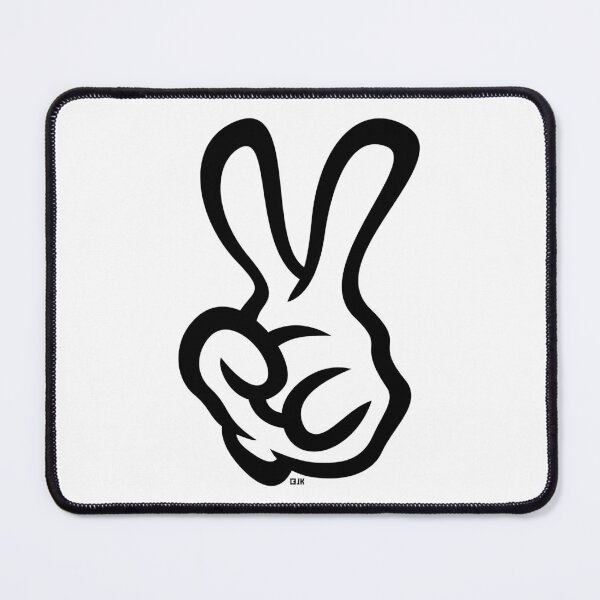 Item preview, V Sign / Victory Sign (Left Hand / Hand Sign / 1C) designed and sold by MrFaulbaum.
