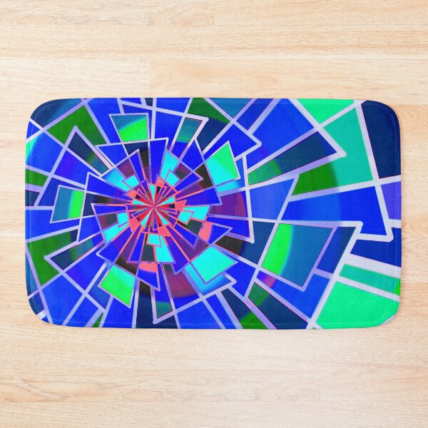 Item preview, Triangulation Ultramarine Retro Style Abstract designed and sold by Lycanth.