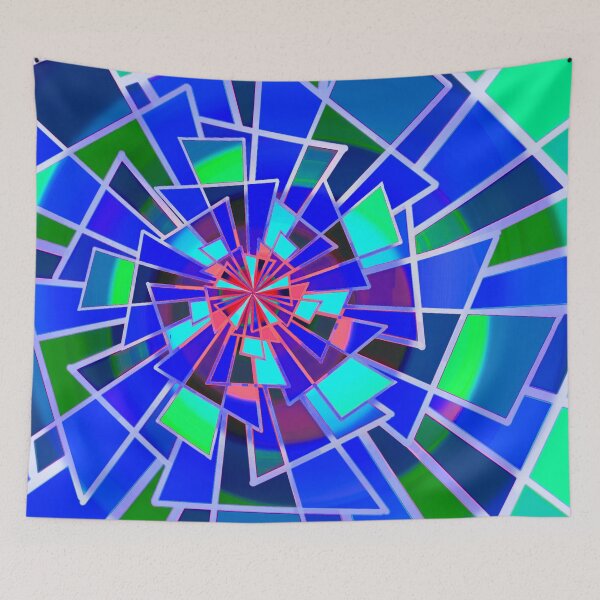 Item preview, Triangulation Ultramarine Retro Style Abstract designed and sold by Lycanth.