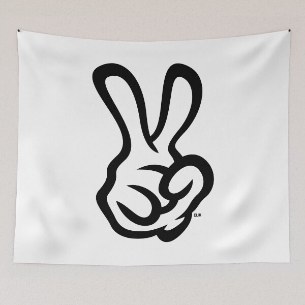 Item preview, V Sign / Victory Sign (Right Hand / Hand Sign / 1C) designed and sold by MrFaulbaum.