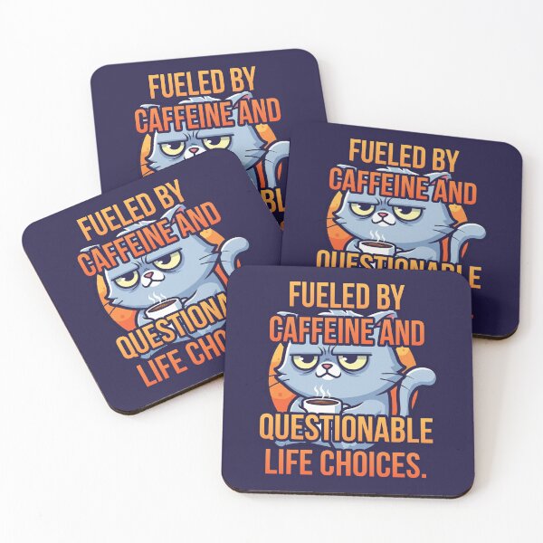 Item preview, Fueled By Caffeine And Questionable Life Choices. designed and sold by Megaera8.