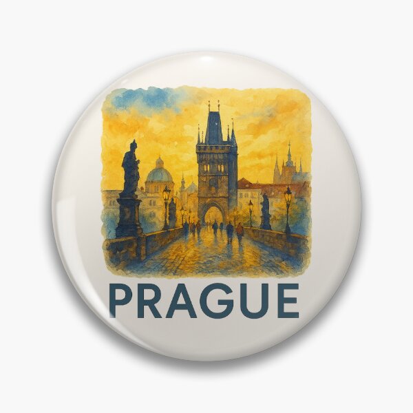 Item preview, Prague Charles Bridge Watercolor Poster designed and sold by Bratak.