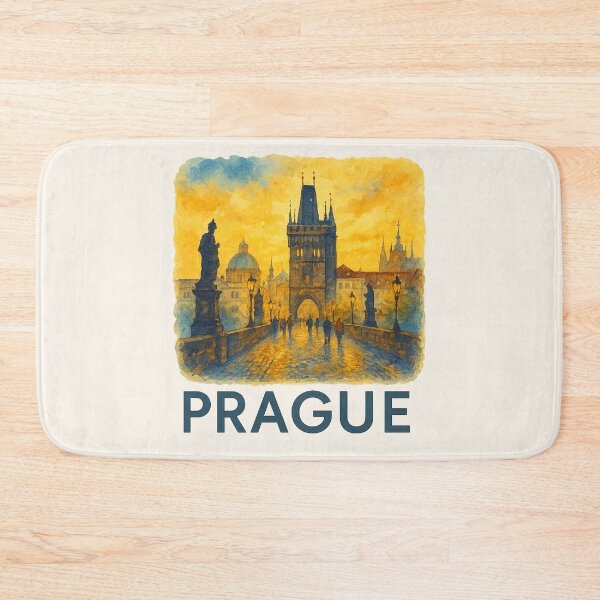 Item preview, Prague Charles Bridge Watercolor Poster designed and sold by Bratak.