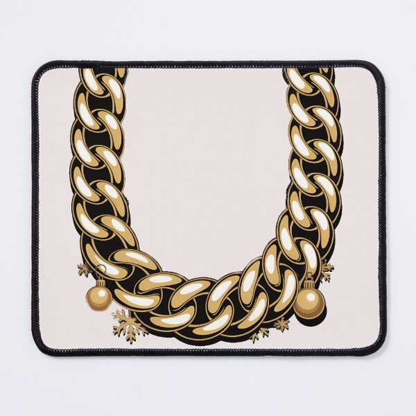 Item preview, Bling Christmas – Gold Chain Holiday Hip-Hop Graphic Tee designed and sold by MystiMagica.