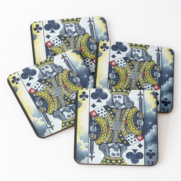 Item preview, King Playing Card-Ver. 2: The Solid Stare of a Stylized, Regal, Royal and Crowned King from a Playing Card designed and sold by markmm9.