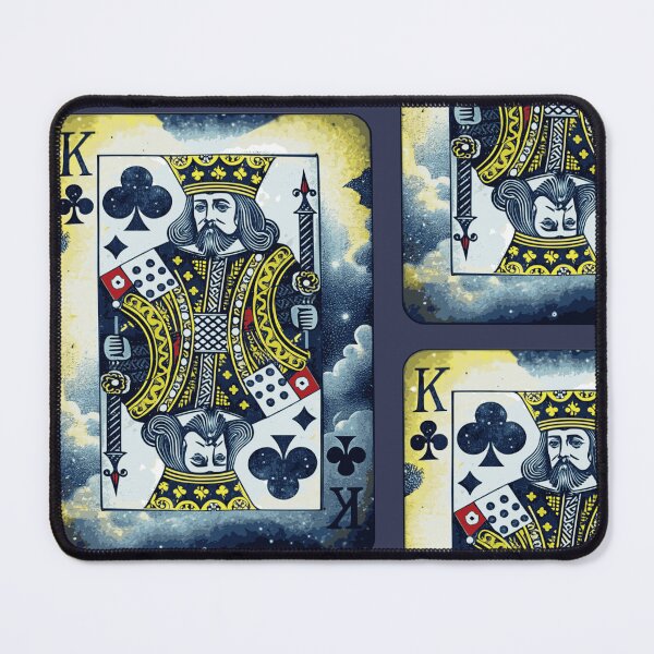 Item preview, King Playing Card-Ver. 2: The Solid Stare of a Stylized, Regal, Royal and Crowned King from a Playing Card designed and sold by markmm9.