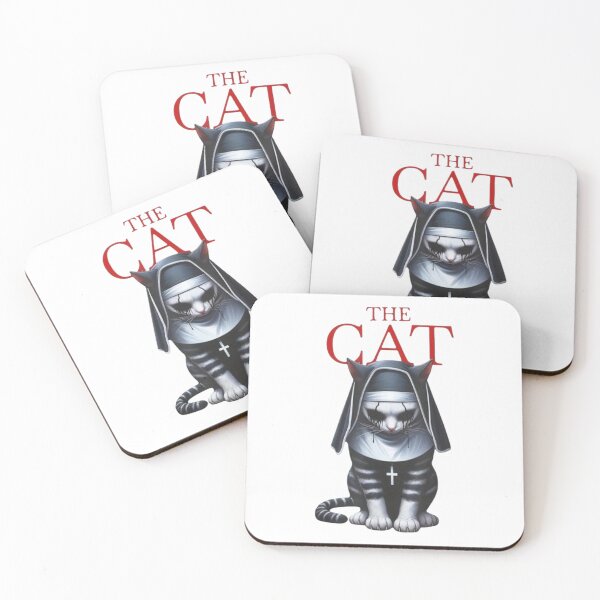 Item preview, Horror Cat Nun – Dark Devil Cat | Gothic Humor Design designed and sold by TSHIRTprject.