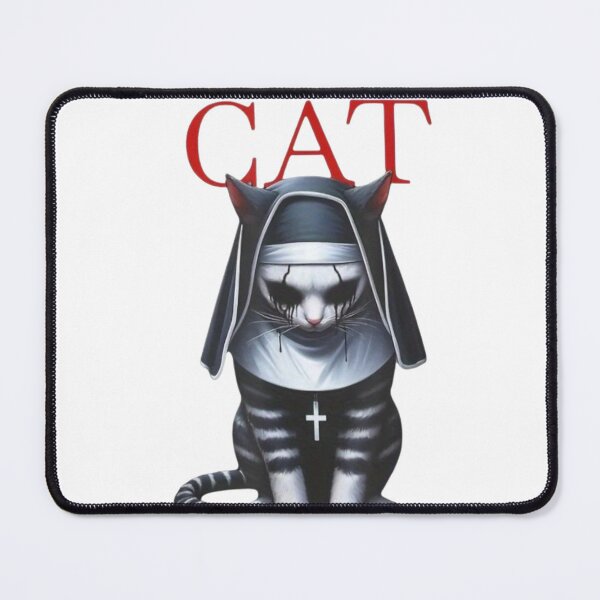 Item preview, Horror Cat Nun – Dark Devil Cat | Gothic Humor Design designed and sold by TSHIRTprject.