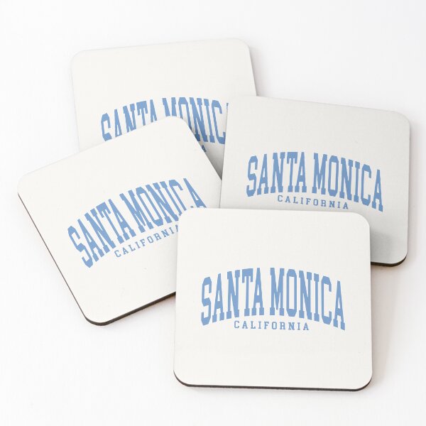 Item preview, Santa Monica CA  - College Font Curved Classic Typography designed and sold by chosenhomes.