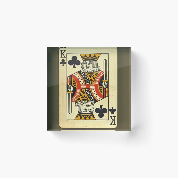 Item preview, King Playing Card-Ver. 3: The Solid Stare of a Stylized, Regal, Royal and Crowned King from a Playing Card designed and sold by markmm9.