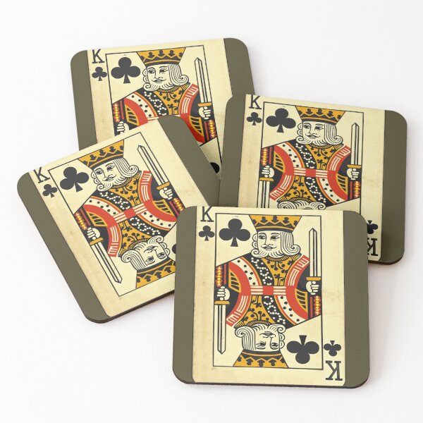 Item preview, King Playing Card-Ver. 3: The Solid Stare of a Stylized, Regal, Royal and Crowned King from a Playing Card designed and sold by markmm9.