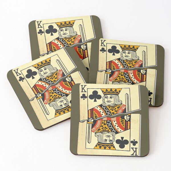 Item preview, King Playing Card-Ver. 4: The Solid Stare of a Stylized, Regal, Royal and Crowned King from a Playing Card, Torn designed and sold by markmm9.