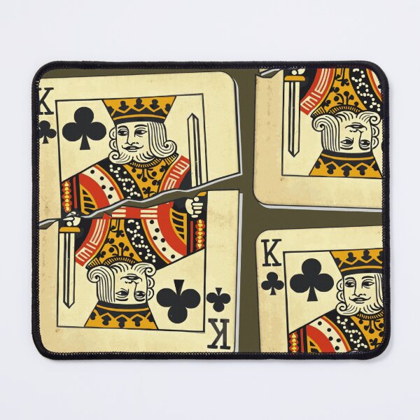 Item preview, King Playing Card-Ver. 4: The Solid Stare of a Stylized, Regal, Royal and Crowned King from a Playing Card, Torn designed and sold by markmm9.