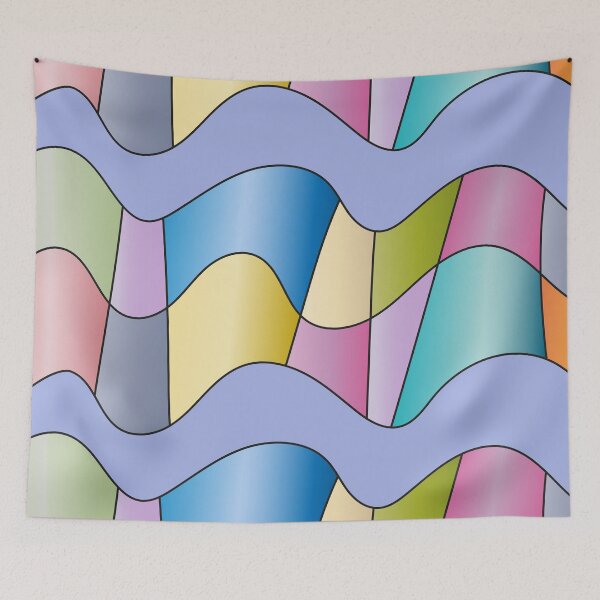 Item preview, Wave with colored "windows" designed and sold by ZorianArt.