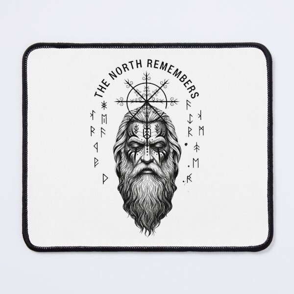 Item preview, The North Remembers Viking Odin T-Shirt – Norse Mythology Vegvisir Warrior Nordic God Tee designed and sold by TeezOfMadness.