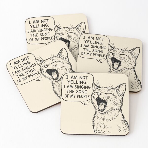 Item preview, Singing The Song Of My People - Yelling Cat Design designed and sold by MiLaKK.